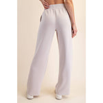 Modal Scuba Piping Straight Pant - Mocha Cream
