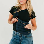 Jolie Puffer Bum Bag: Dark Denim