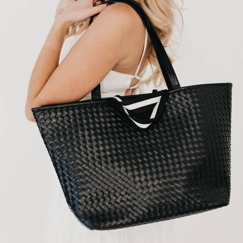 Woven Tiffany Organizer Tote Bag