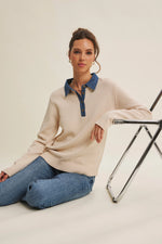 Classic Yet Endlessly Wearable Henley Sweater - Ecru