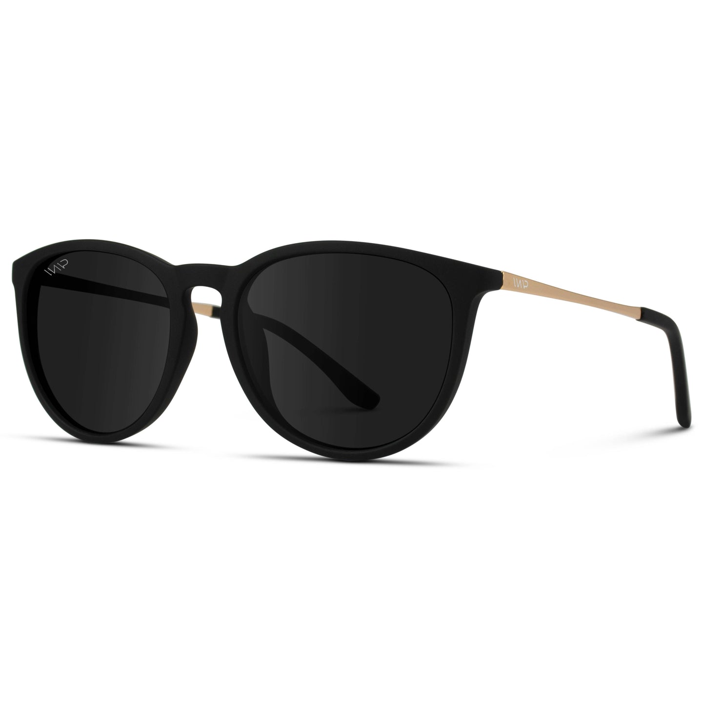 Drew Sunglasses: Black Frame/Black Lens