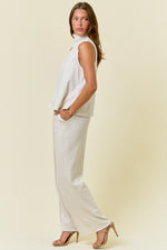 Buttery Soft Pintuck Elastic Waist Pants