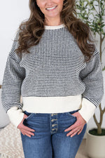 Charlotte Sweater - Black and Cream