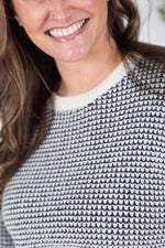 Charlotte Sweater - Black and Cream