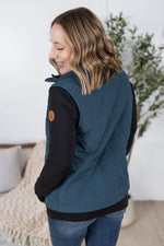 Remy Zip Up Vest - Teal