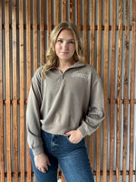 3/4 Zip Vintage Iowa Left Chest Cozy & Lightweight