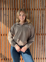 3/4 Zip Vintage Iowa Left Chest Cozy & Lightweight