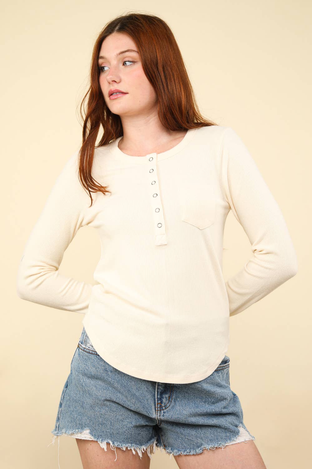 Soft Brushed Solid Knit Casual Top - FINAL SALE