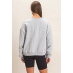Pinstripe Grey Sweatshirt