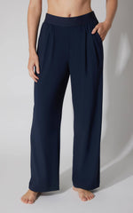Wide Leg Pants - True Navy