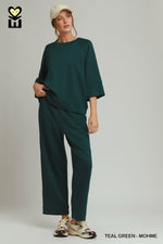 Teal Green 3/4 Sleeve Lux Knit