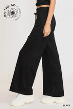 Luxeknit High Waisted Sweatpants - Black