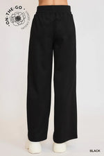 Luxeknit High Waisted Sweatpants - Black