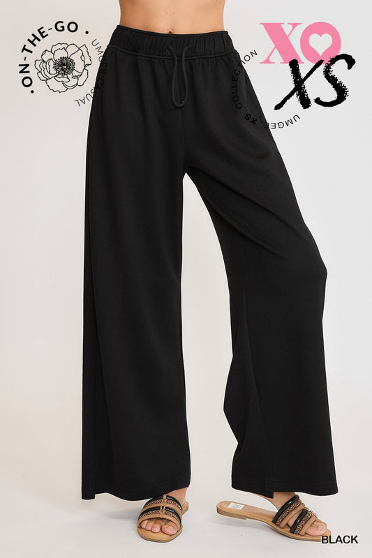 Luxeknit Pull-On Sweatpants - Black