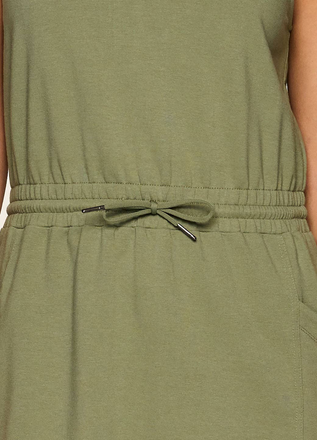 Coastal Cove Tank Dress: Olive