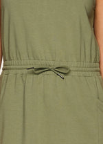 Coastal Cove Tank Dress: Olive