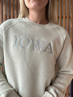 Warm-up Crew: Oatmeal Embroidery