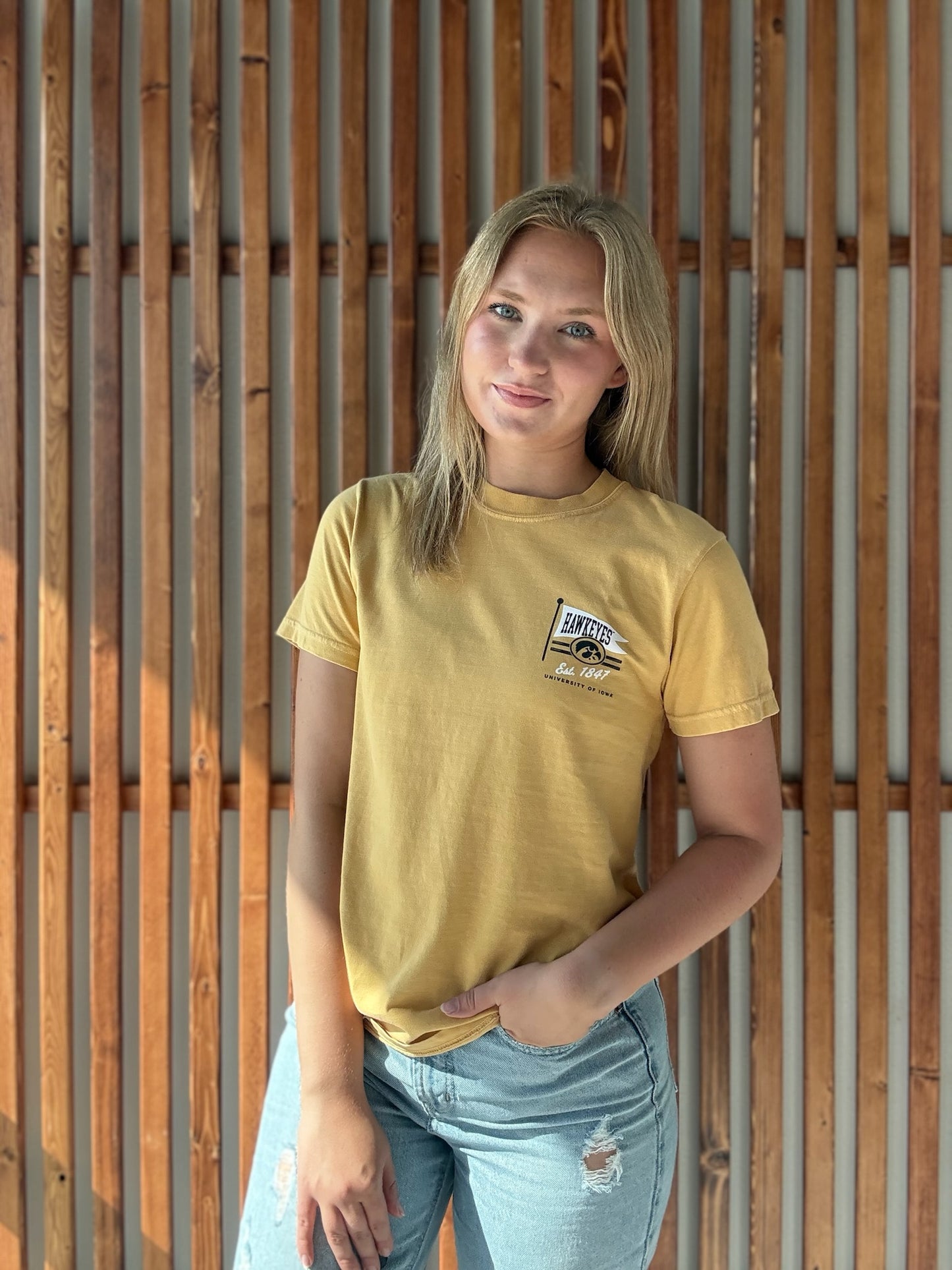 1847 Hawkeye Flag T-Shirt