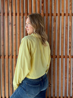 Drawstring Waist Quarter Zip - Butter