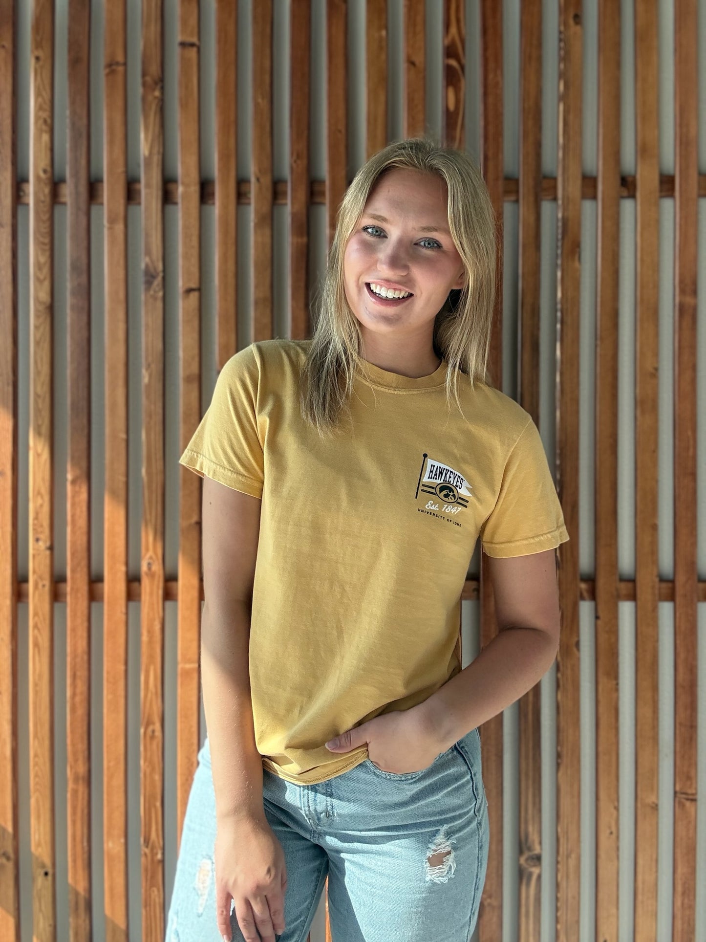 1847 Hawkeye Flag T-Shirt