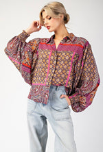 Boho Collared Blouse