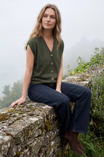 Button Down Sweater Vest