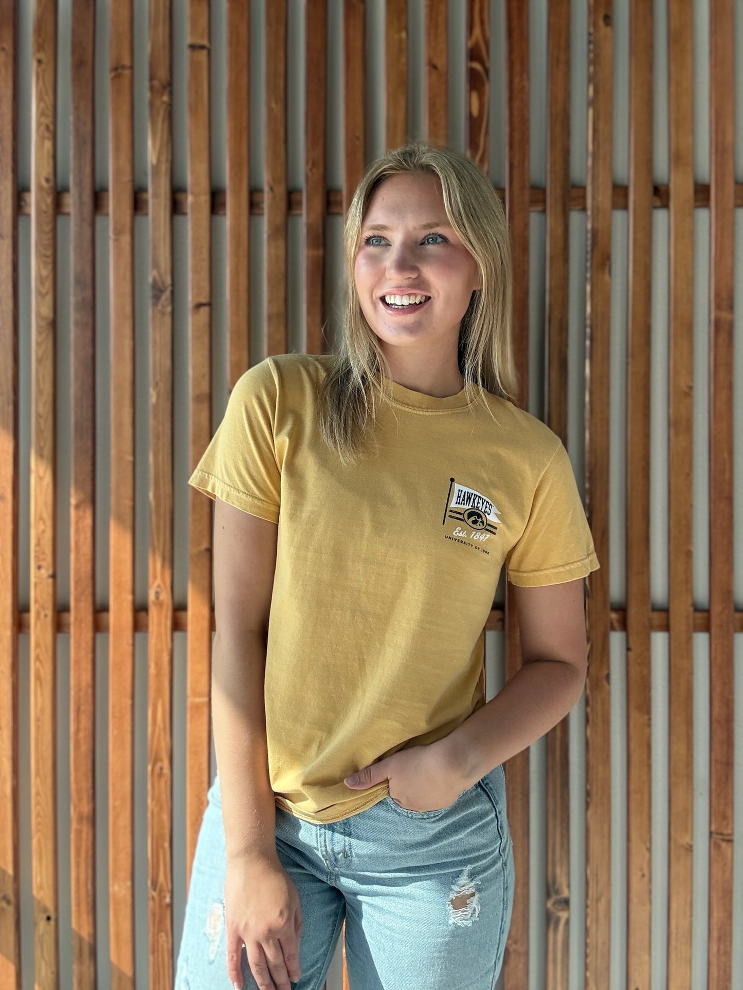 1847 Hawkeye Flag T-Shirt