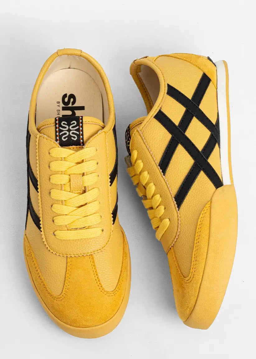 Polly Sneakers - Yellow & Black