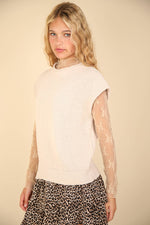 Lace Mock Neck Top