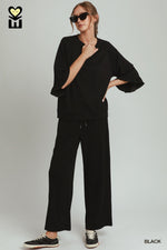 Lite Ruffle 3/4 Sleeve