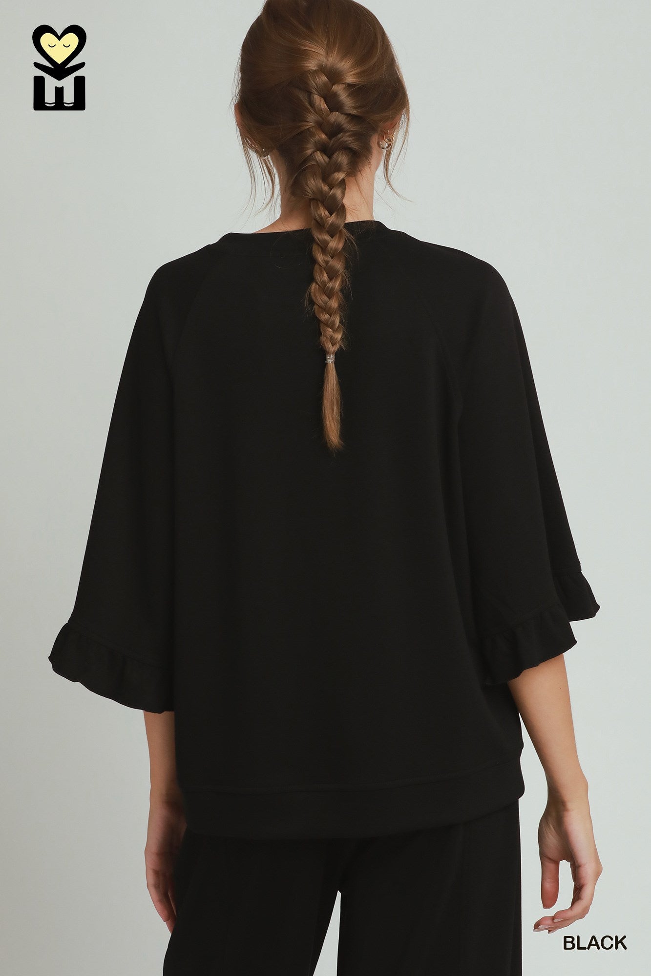 Lite Ruffle 3/4 Sleeve