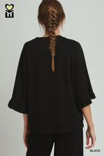 Lite Ruffle 3/4 Sleeve