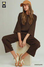 Tiny Trim 3/4 Sleeve Lux Knit