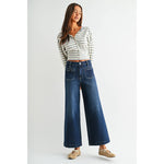 Jackie -HR Ankle Wide Leg w/ Patch Pocket