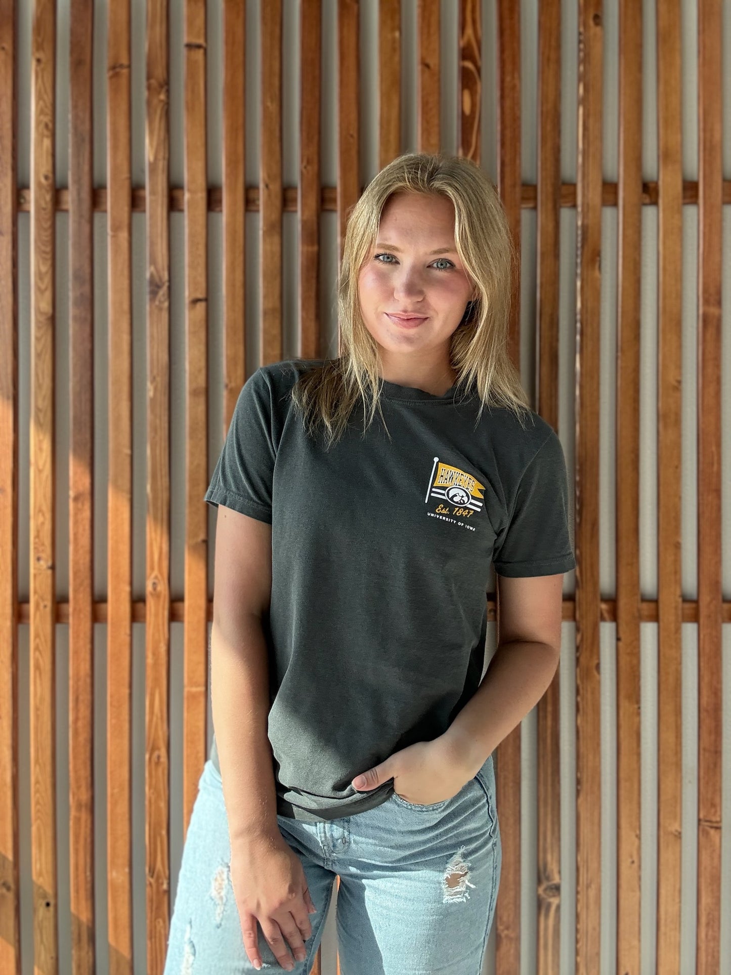 1847 Hawkeye Flag T-Shirt