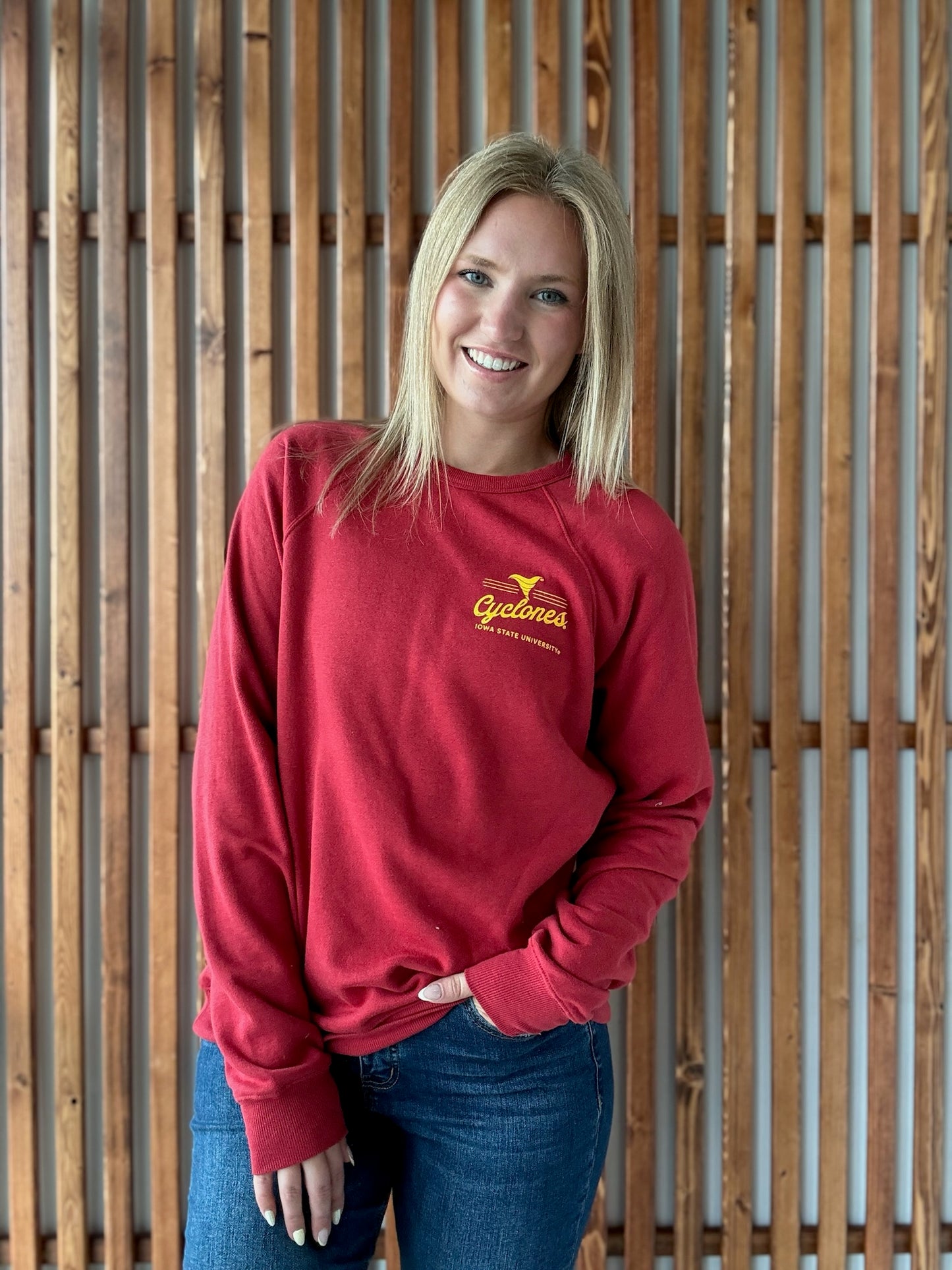Heritage Cyclone Crewneck: Cardinal