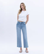 Enhance Super HR Ankle Slim Wide Vervet Jeans