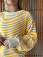 Stripe Pullover Oversized Sweater