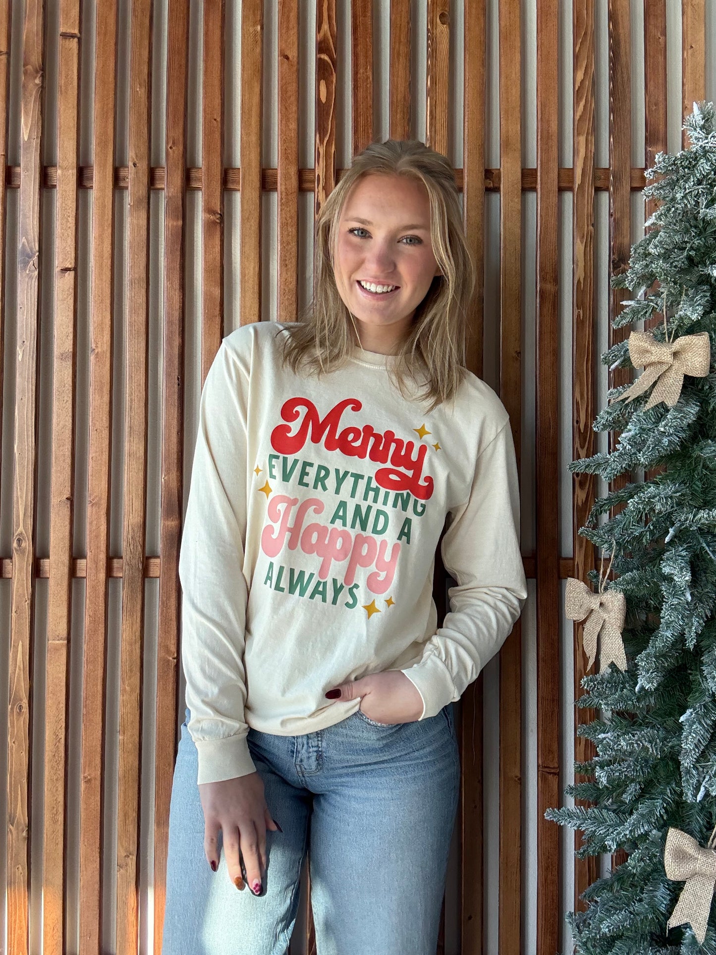 Happy Always Graphic Long Sleeve