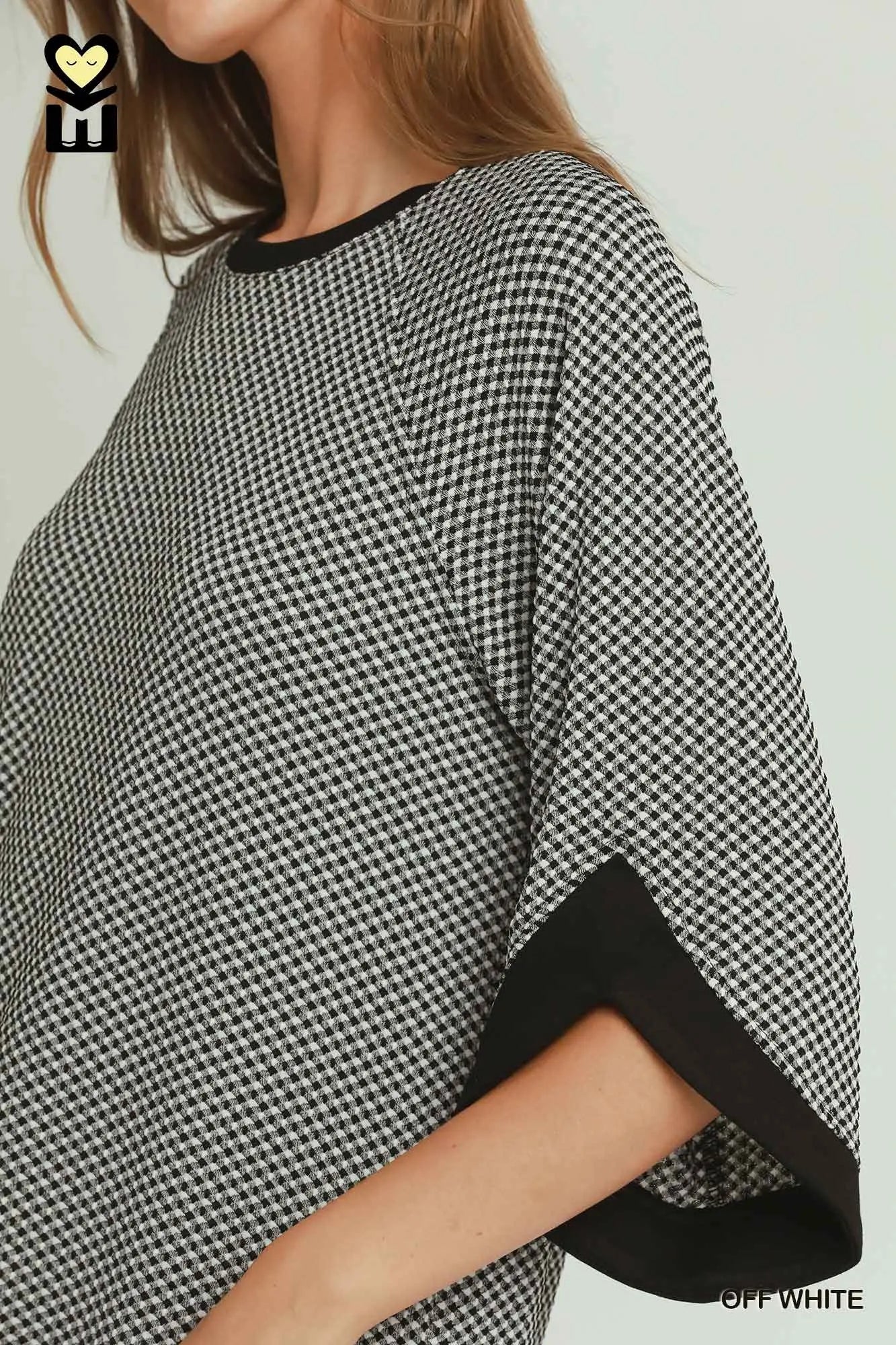 Textured Raglan Sleeve Top
