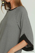 Textured Raglan Sleeve Top