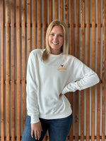 Heritage Cyclone Crewneck: White