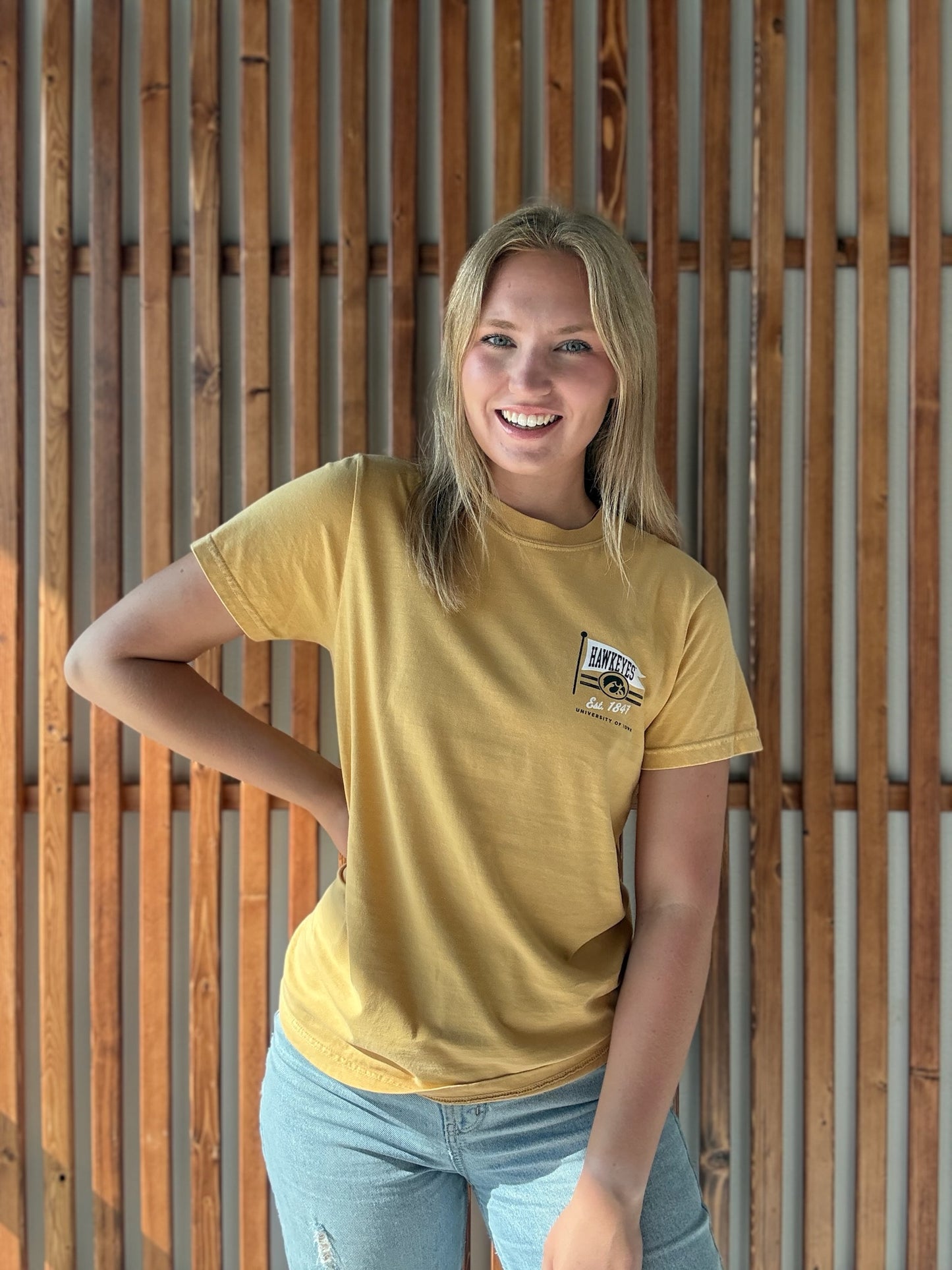 1847 Hawkeye Flag T-Shirt