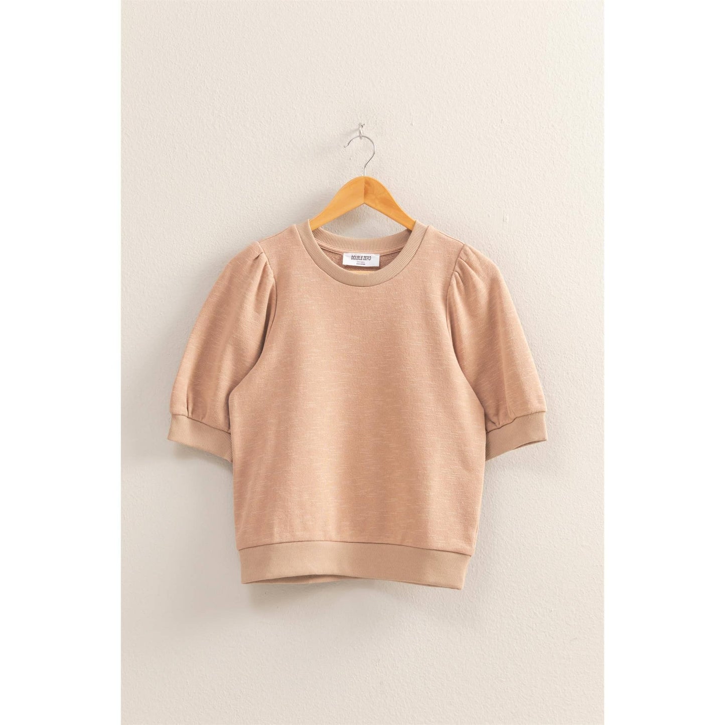 Dark Taupe Shirt Sleeve Top