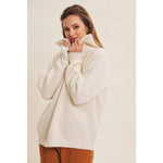Essential Wool Waffle Knit Pullover - Cream