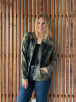 Camo Iowa Sweatshirt Cardigan