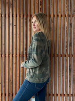 Camo Iowa Sweatshirt Cardigan
