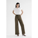 Fern Super High Double Waistband Wide Leg Mica Jeans