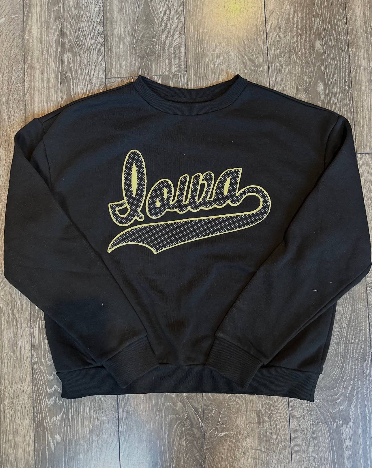 Polka Dot Iowa Pullover - Black/Yellow