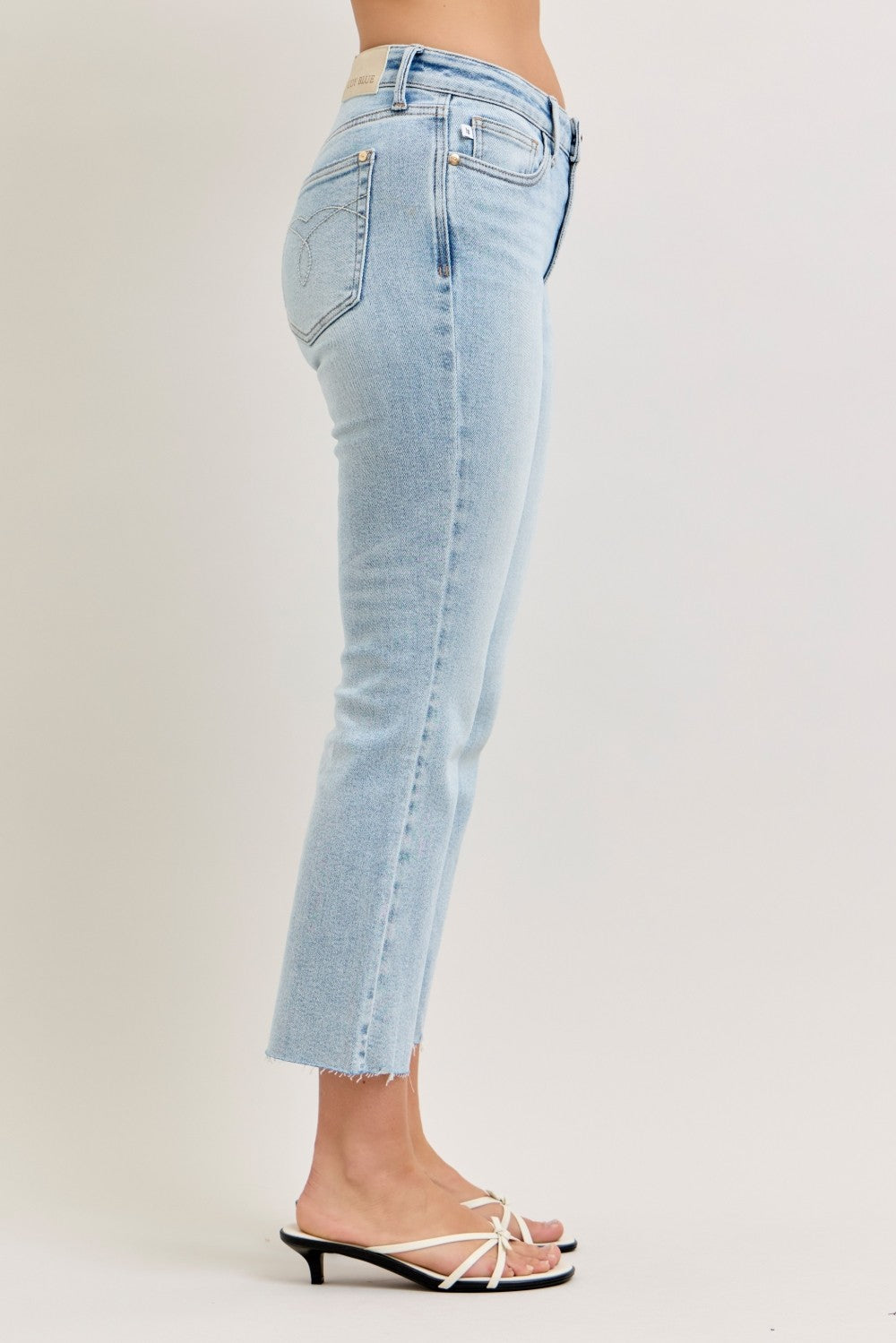 Hadley MR Raw Hem Kick Flare Judy Blue Jeans